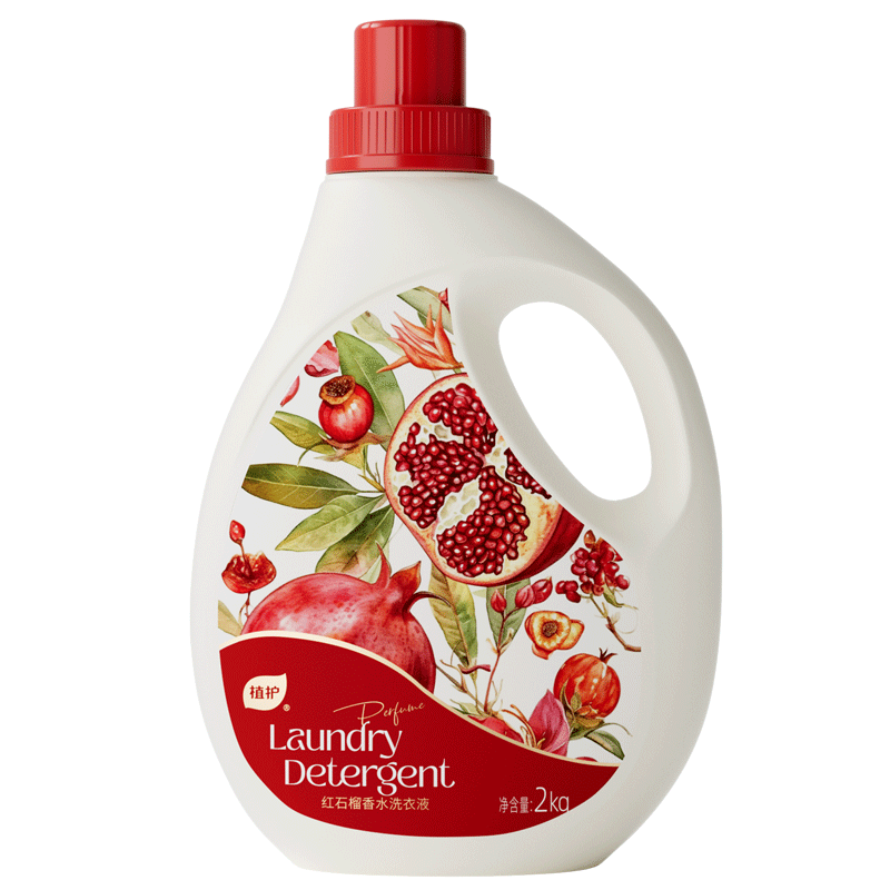 植护红石榴果香水洗衣液4斤瓶 持久留香去污渍内衣裤可用热门商品推荐