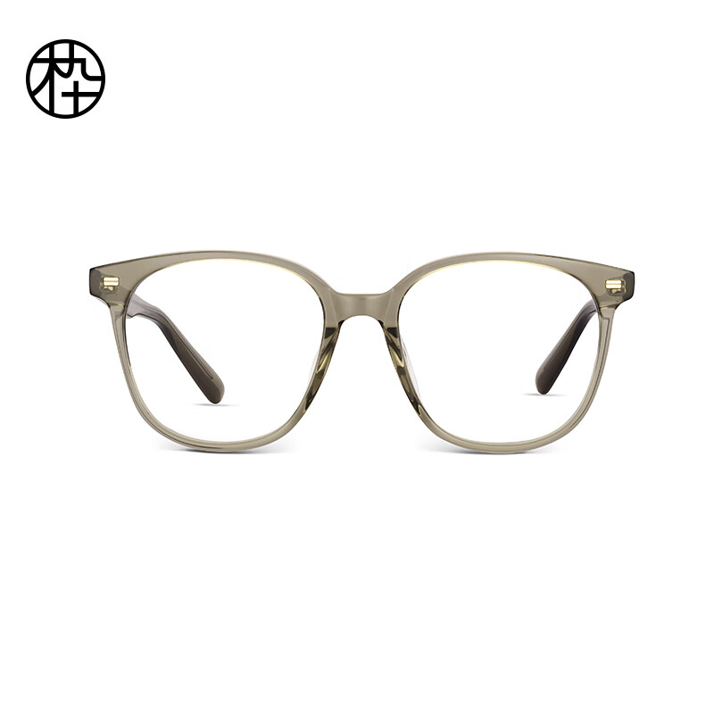 木九十透明框眼鏡女可配素顏神器板材眼鏡框鏡架男 GRC2_療愈綠 【單鏡框】