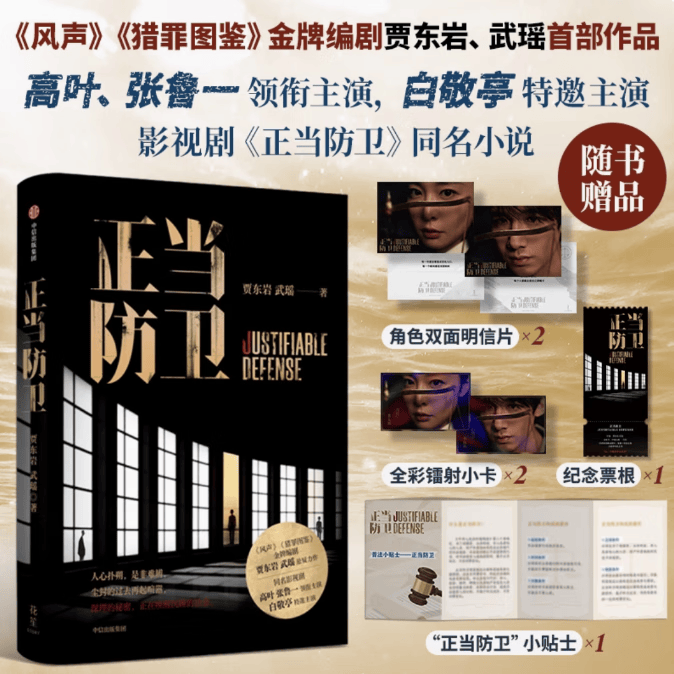 正当防卫 高叶 张鲁一领衔主演 白敬亭特邀主演迷雾剧场重磅剧集 同名小说 猎罪图鉴 风声 编剧贾东岩 武瑶 作品 悬疑小说 推理 司法 群像 人性 影视改编 中信出版社JST 正版
