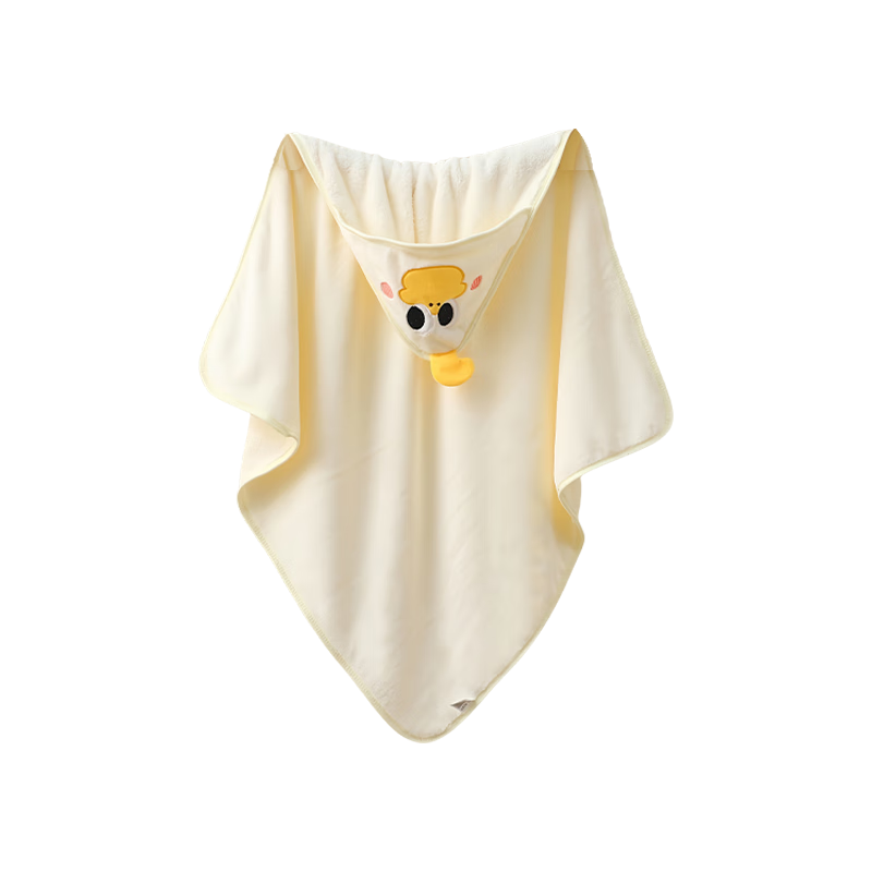 葆氏儿童连帽斗篷婴幼儿浴巾柔软舒适母婴A类宝宝洗澡卡通披风毛巾