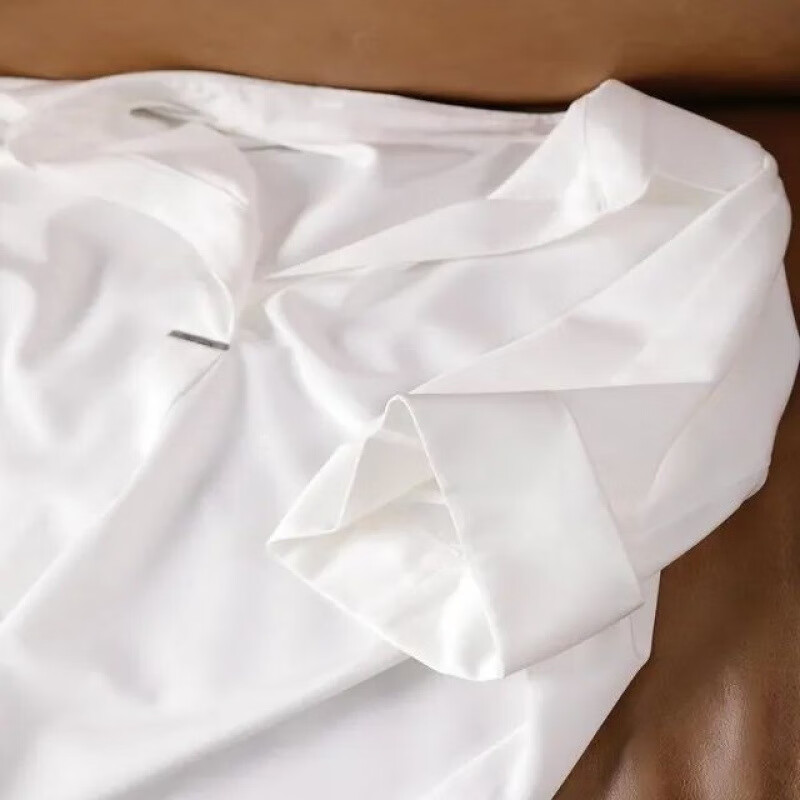 【优选好物】短袖衬衫女2025夏季新款宽松蝙蝠袖领宽松百搭衬衣显 白色【优质版】 XXS