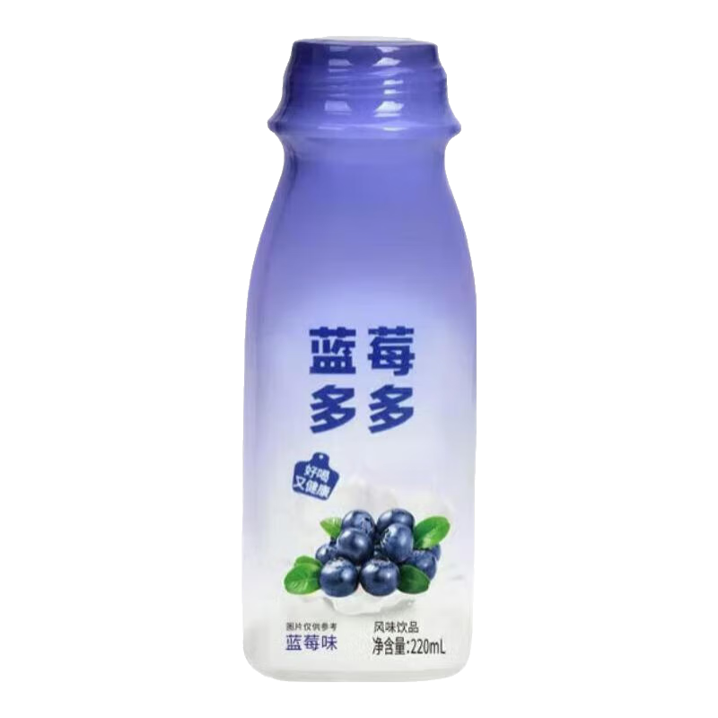 【整箱发出】蓝莓多多蓝莓护眼动力新西兰进口奶源早餐代餐风味 蓝莓多多2瓶