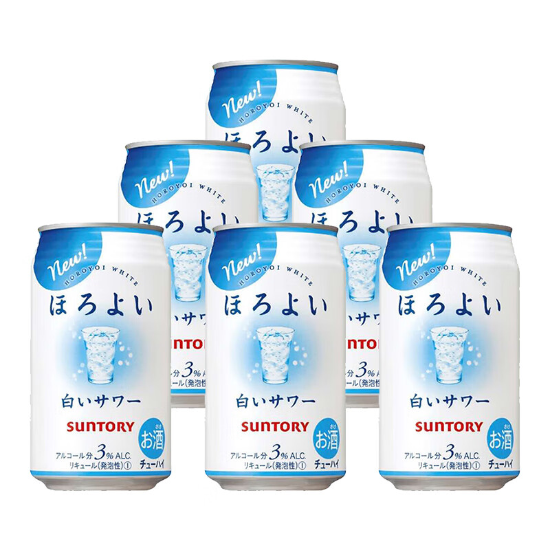 和乐怡三得利预调酒鸡尾酒果酒甜酒微醺低度日本进口洋酒组合装 和乐怡乳酸菌饮料口味350ml*6罐