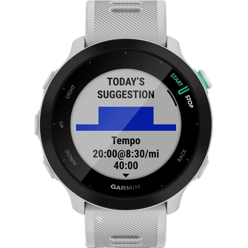 Garmin ���� Forerunner 55 GPS�����˶��ֱ� ��ˮ ��Ӿ�ܲ����� ���ʼ�� �������� ���ܳ����� ��ɫ 1410.45Ԫ