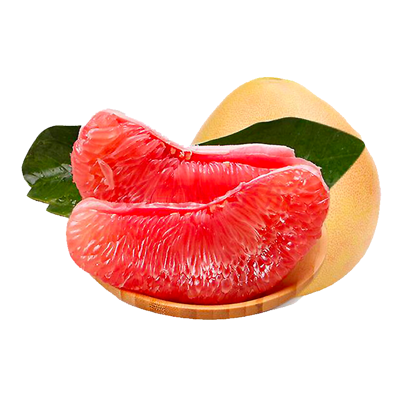 京鲜生 福建琯溪红心蜜柚2粒装 净重4-5斤 单果800g+ 水果 源头直发包邮