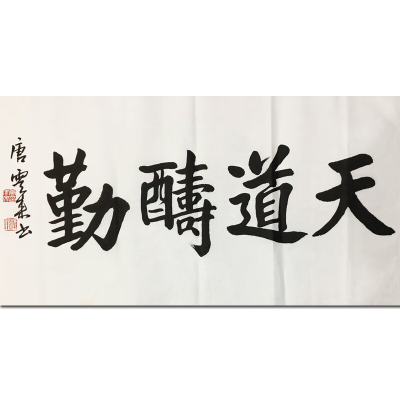 名人字画名人书法唐云来《绿江深见底》手绘画真迹字画装饰挂画国画