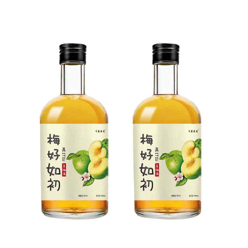 戈蒙苏克青梅原味青梅酒9度330ml微醺果酒伴手礼朋友聚会女士酒 9度梅好如初*2瓶