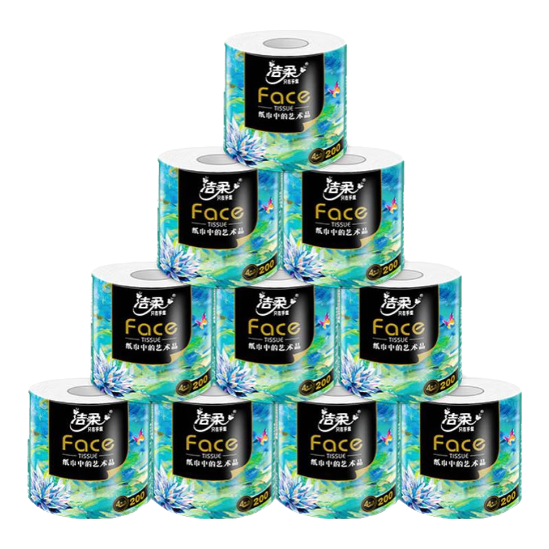 �����ͻ���ֽ �Ӻ�4��200g ��о��Ͳ����ֽ��������׽��� ��ͥʵ�� 4�� 200g/��*10��