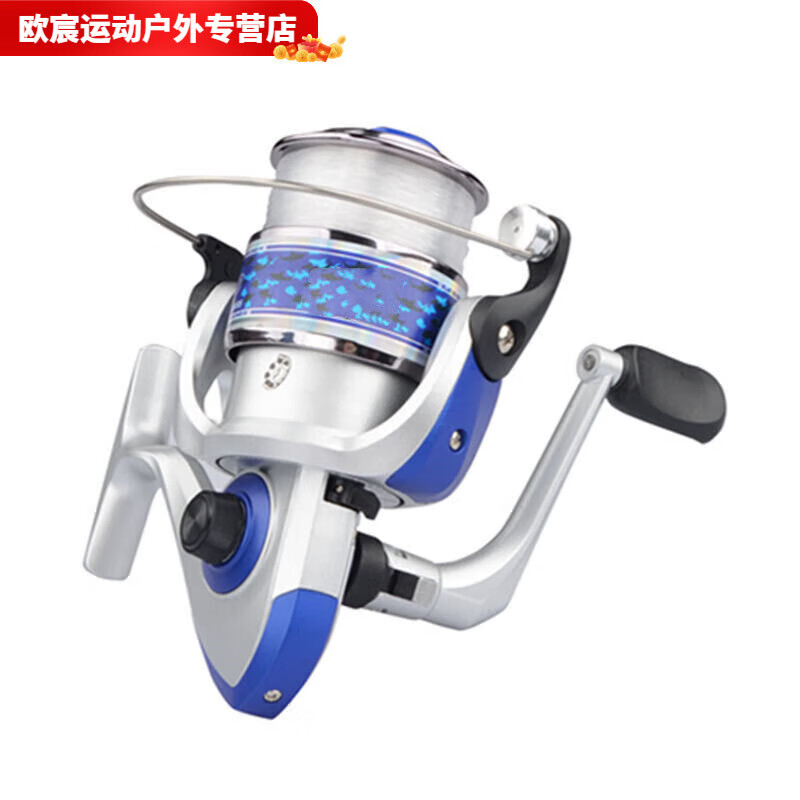 柏潮另100米金屬芯電鍍頭魚(yú)輪海釣魚(yú)線輪漁線輪路亞磯釣輪漁輪 6000 SDL 不配線