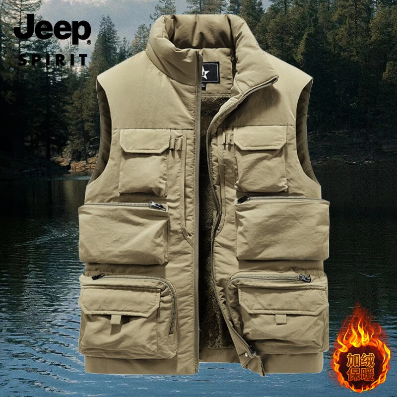 ���ڲ�����JEEP SPIRIT����������ʿ��װ��ڴ��ﶬ�����ޱ�ů2025���Ļ��������Ӱ���� ����ɫ 6XL 140.59Ԫ