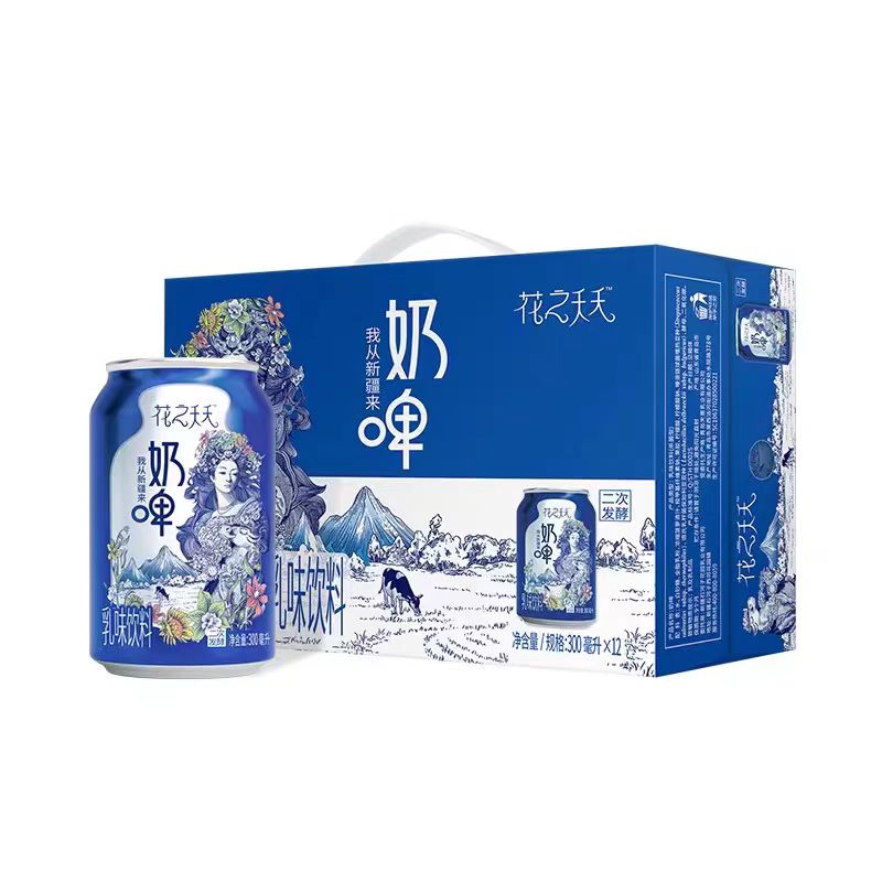 花园新疆特产花之夭夭奶啤整箱酸奶饮品300ml*12【日期还有2个半月】 300ml*12罐