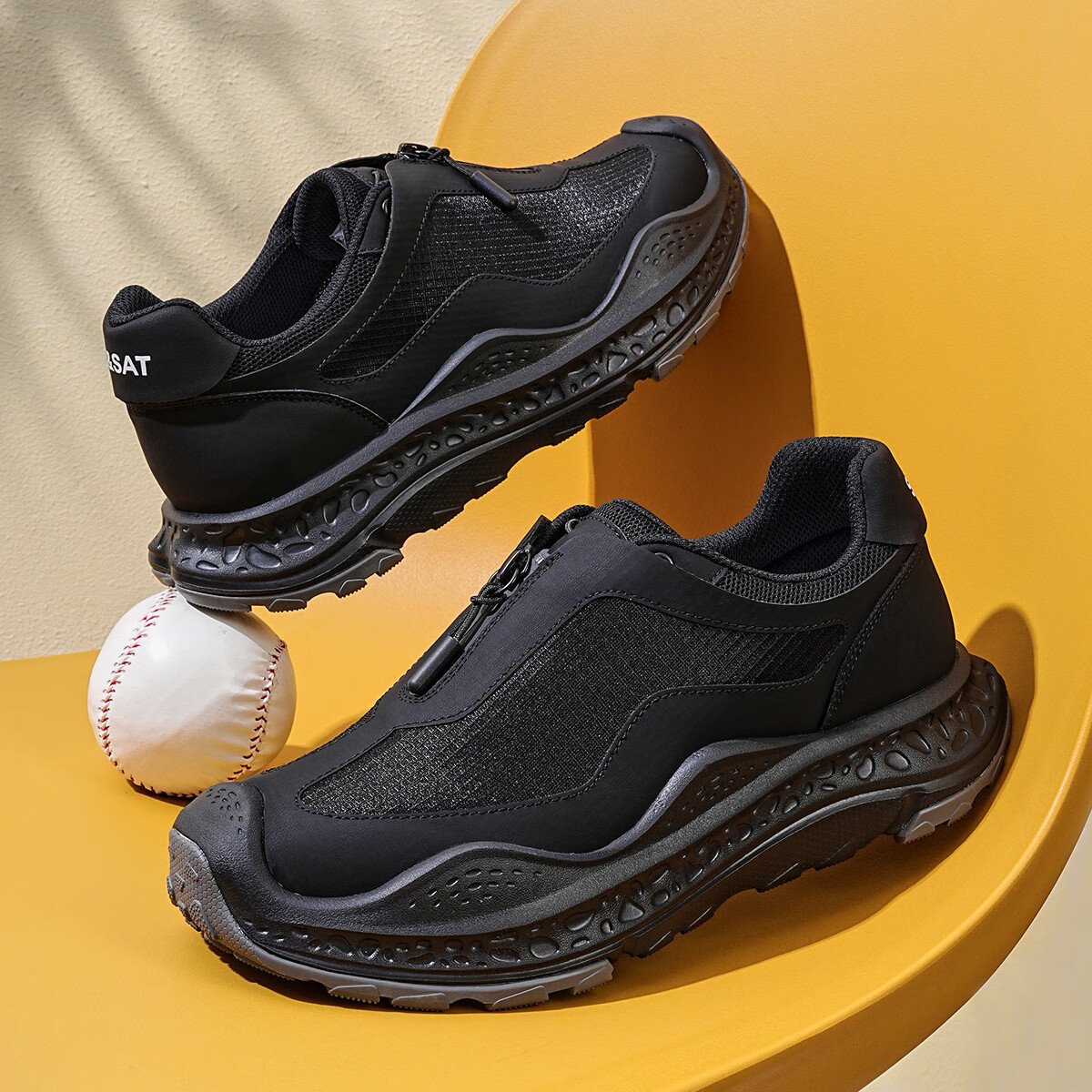 星期六男鞋网布夏季透气休闲运动鞋懒人鞋子网面鞋百搭跑步鞋子男