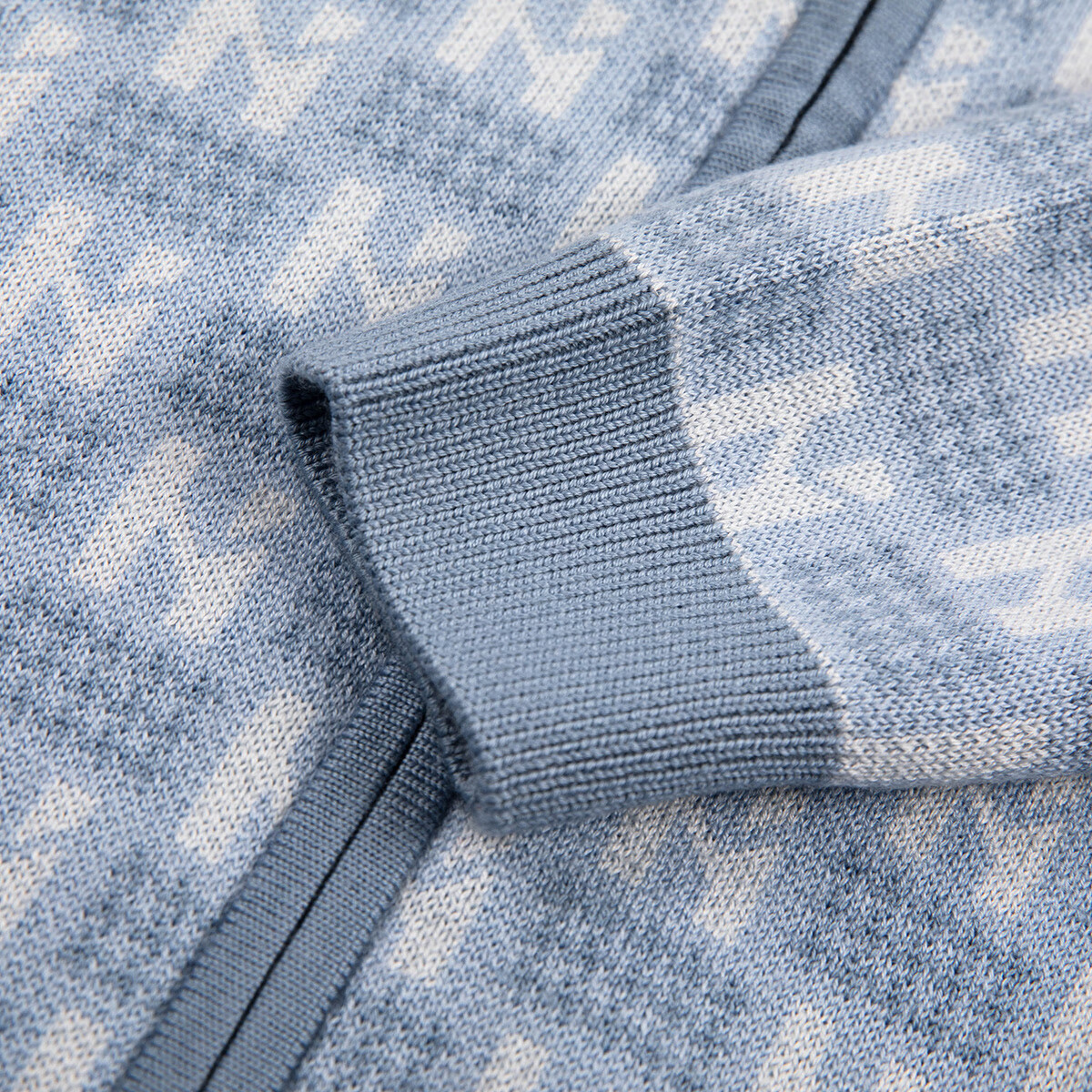 哈吉斯(HAZZYS)童装男童毛衣秋冬含羊毛开身线衣保暖针织衫 秋波蓝 165