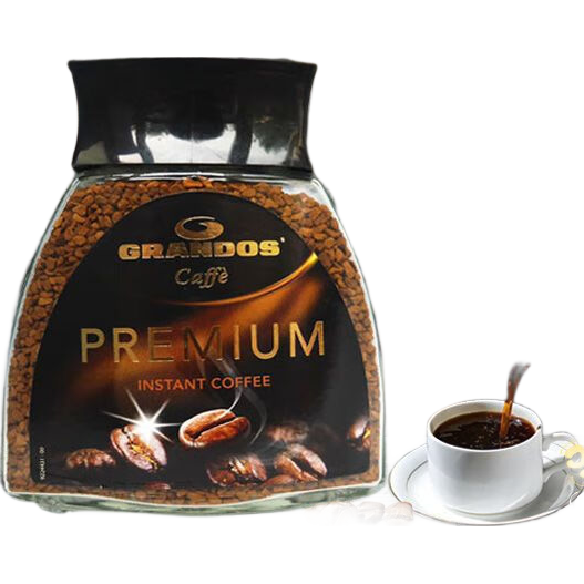 格蘭特（GRANDOS）德國進(jìn)口黑咖啡柏瑞姆凍干黑咖啡100g/瓶裝經(jīng)典苦咖啡速溶 格蘭特柏瑞姆黑咖啡100g