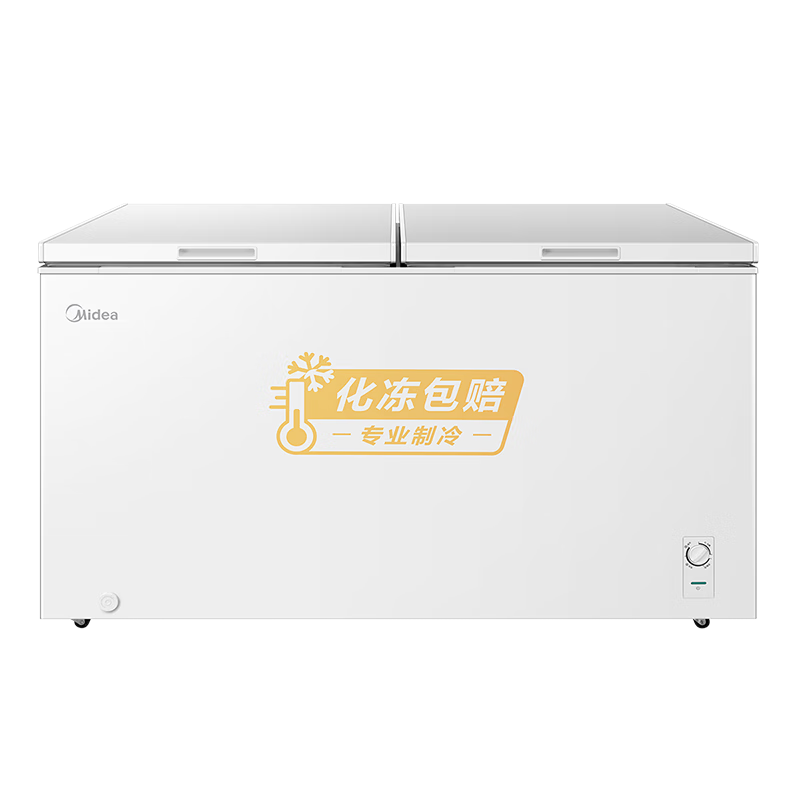 美的（Midea）419L单温家用商用冰柜冷藏冷冻柜两用大容量冷柜一级能效低霜冰箱京东自营BD/BC-419DKM国家补贴