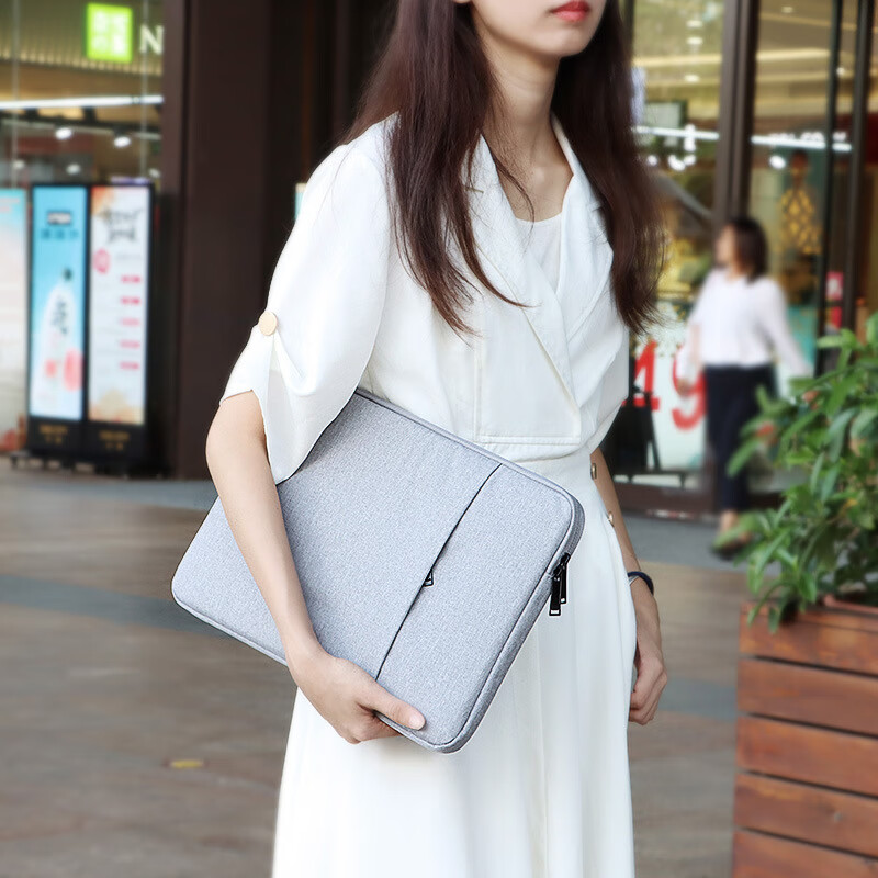 【优选】Macbook笔记本电脑平板内胆包皮套1345.6寸超极本pro 麻灰色 13.3寸（1个装）