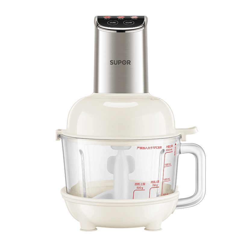 苏泊尔（SUPOR）绞肉机家用 绞馅机机多功能料理机和面机辅食机婴儿打泥机智能绞肉和面绞菜一体机 JR68A-B250