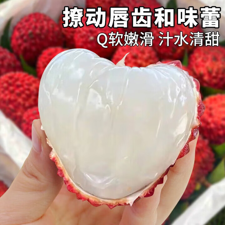 三萌果蔬海南荔枝王超大【JD顺丰闪送】新鲜火山荔枝水果礼盒送礼 3斤装【爆款主推-80%人选】净2.5斤 A+精品特大果【约10-12枚/斤】大如鸡蛋