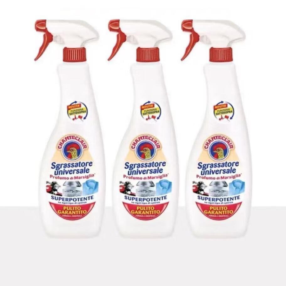 大公鸡管家（CHANTE CLAIR）大公鸡管家意大利大公鸡油烟净多用途清洁剂油烟机重油污清洁用品 三瓶一喷头
