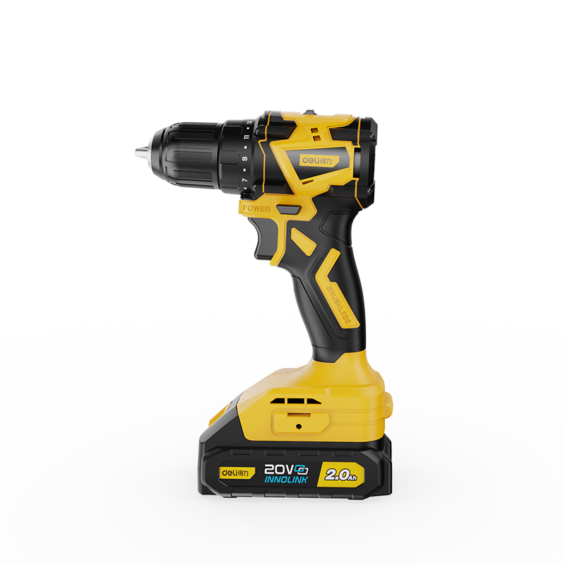 得力手電鉆電動螺絲刀無刷充電式20V鋰電池手槍鉆電動工具套裝電鉆