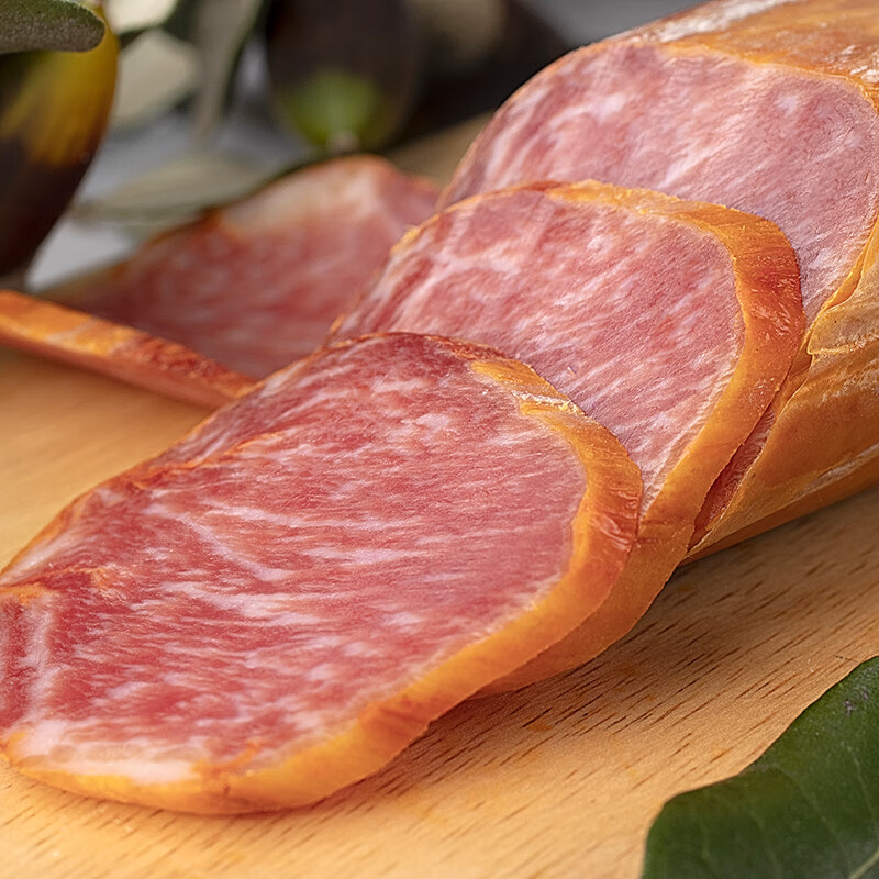 MONTE ESTRELLA西班牙进口萨拉米 伊比利亚黑猪香肠切片即食生吃salami chorizo 进口 黑标lomo里脊香肠500g左右