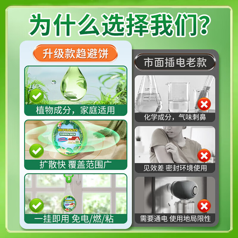 其他驱蚊挂件入户门口防蚊神器室内强效房间学生宿舍强力灭蚊器神器 5个【钜惠装】即挂即用/驱蚊神器