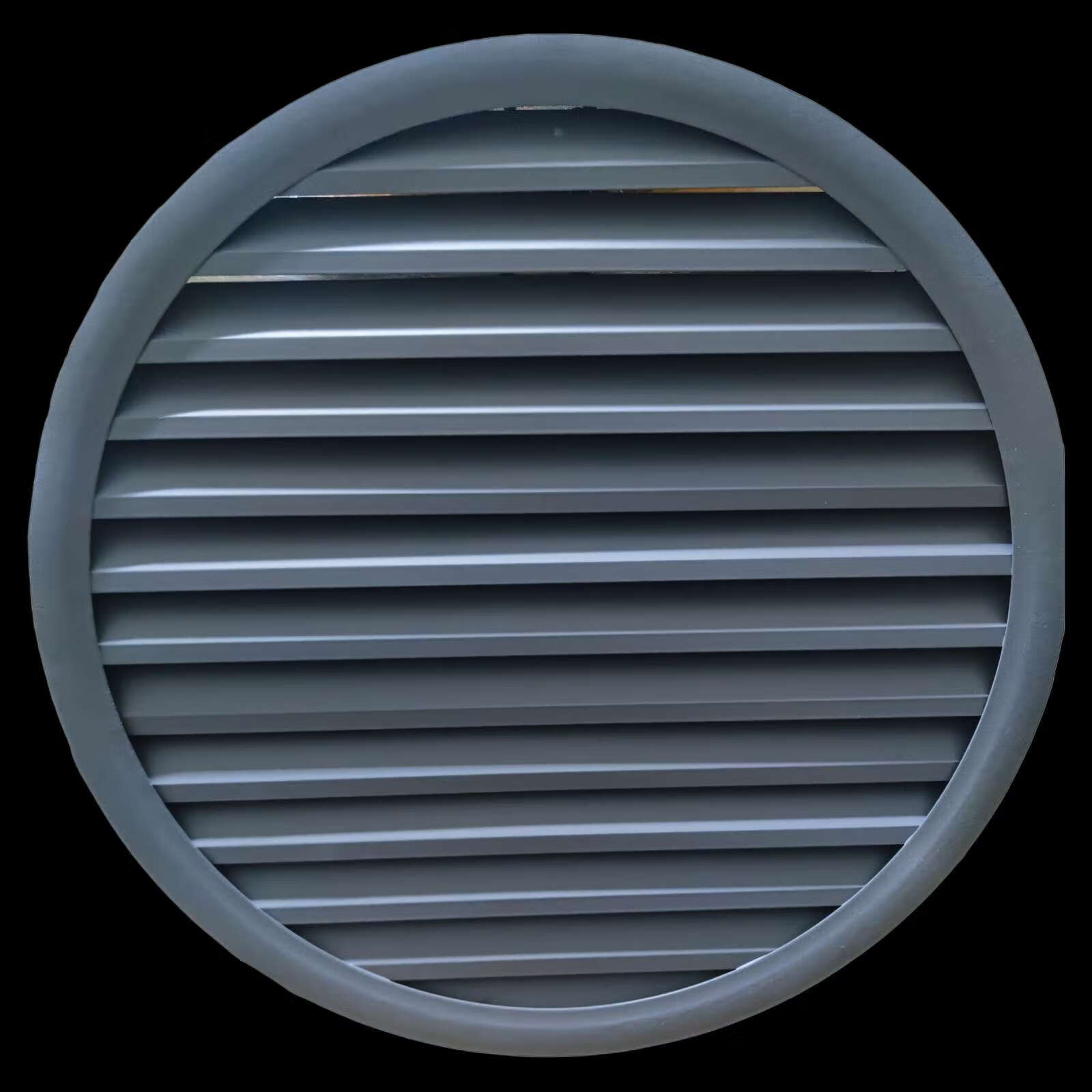 别墅外墙圆形通风防雨百叶定制铝合金圆形百叶窗出风口回风排风口