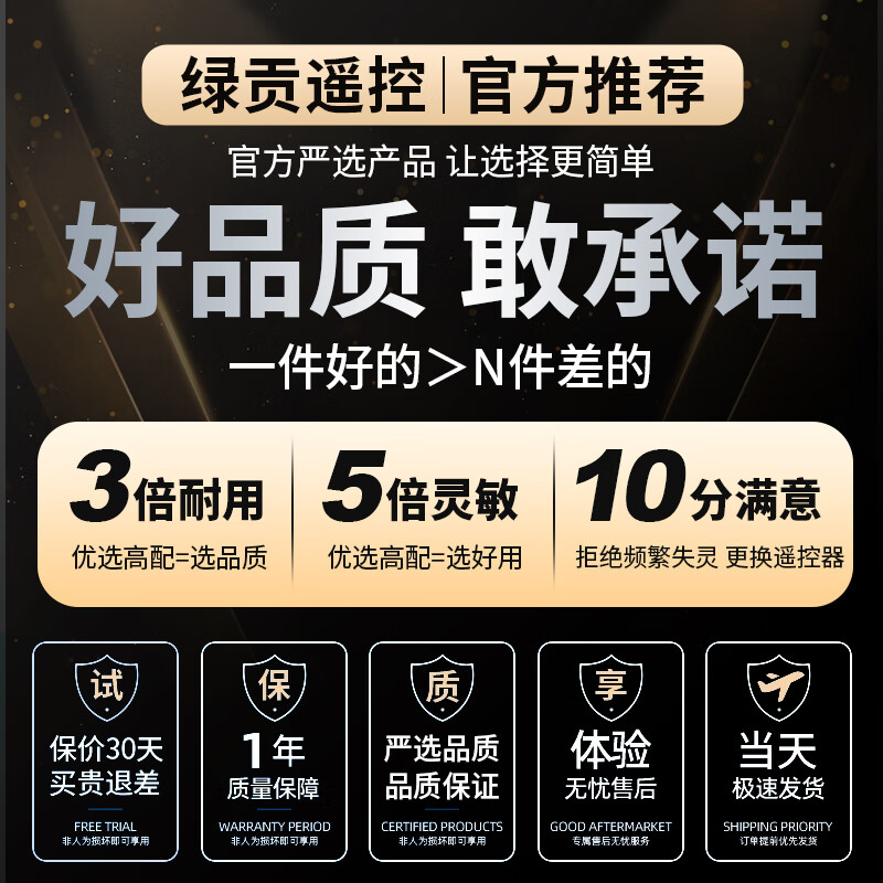 绿贡适用chiq长虹电视语音遥控器RBE901VC通用900/902VC 55Q3TA 60Q3T 65/75Q3TA 【店长推荐】升级版｜RBE901VC