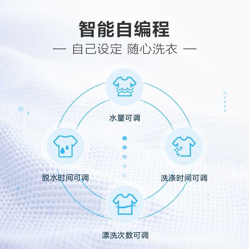 海尔（Haier）波轮迷你洗衣机全自动 宝宝 金刚芯自过滤毛线屑 天沐水流 5KG直驱变频  XQB50-B178