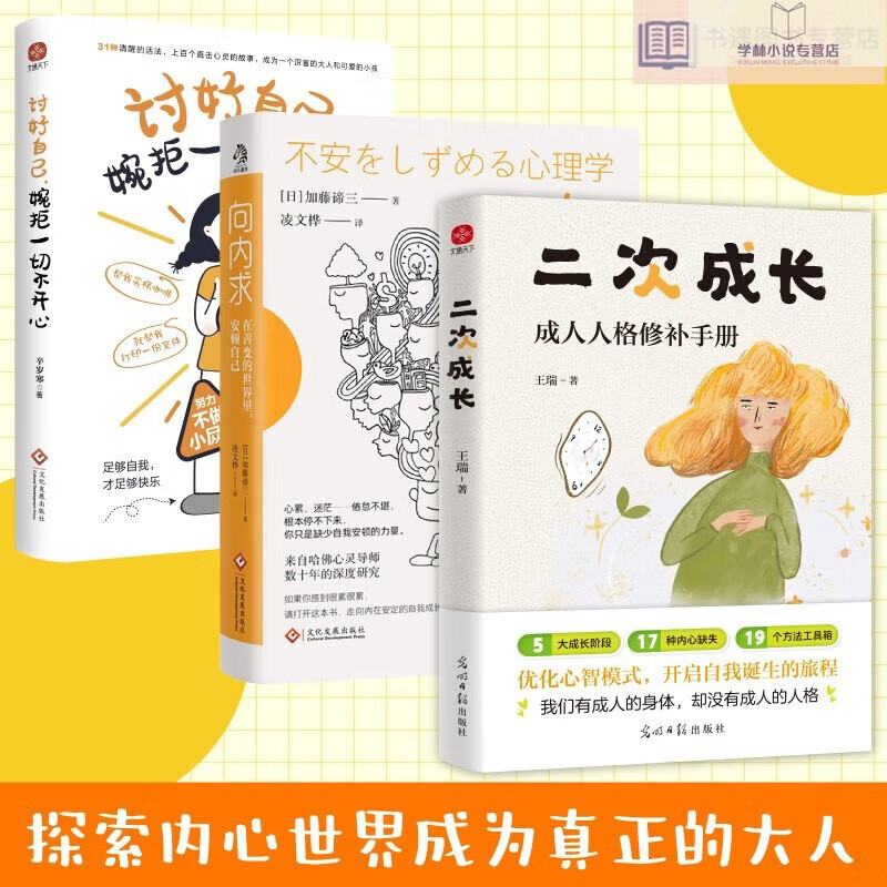 二次成长新版+向内求+讨好自己 婉拒不开心套装3册 套装3册