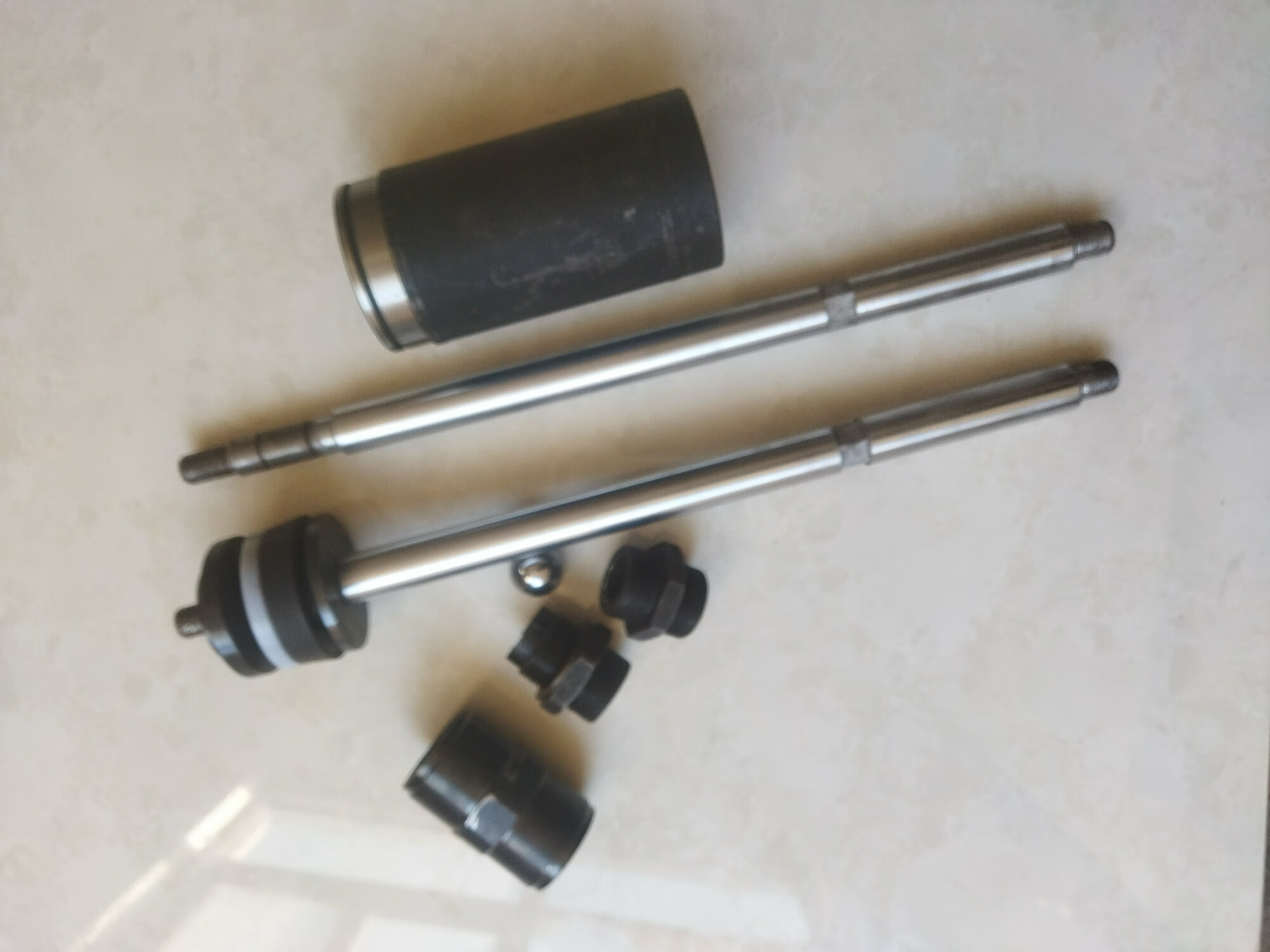 双液注浆机配件拉杆缸套皮碗活塞 拉杆