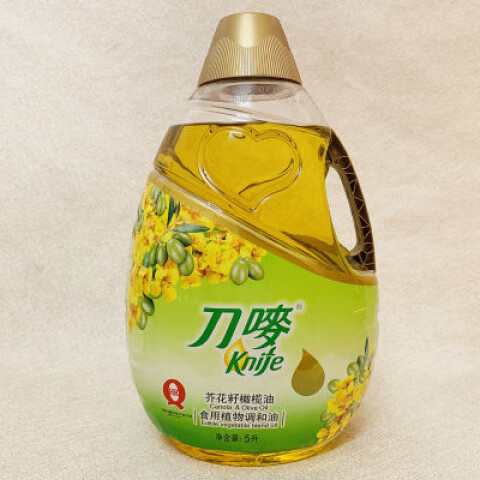 刀嘜（Knife）芥花籽橄欖油5L特級初榨橄欖油食用植物調(diào)和油家用桶裝炒菜 刀嘜芥花籽橄欖油5L特級初榨橄欖