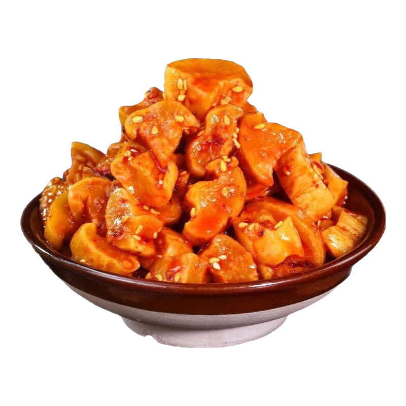 下饭菜嘎嘣脆萝卜干高山四川特产香辣酱菜咸菜袋装净重250g/袋 麻辣萝卜干250g*2袋