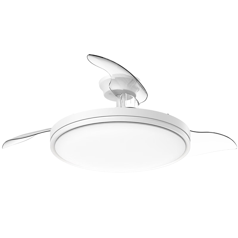 美的(Midea)led吊扇燈一體風扇燈餐廳客廳臥室遙控定時護眼燈飾熟睡風包安裝