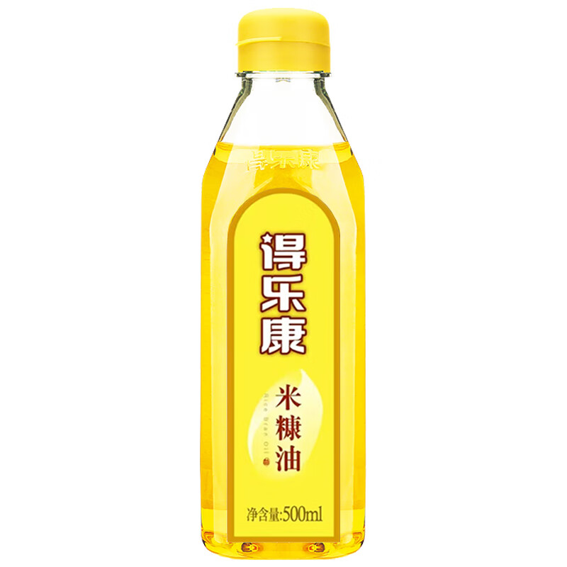 得乐康 稻米油500ml  家用凉拌炒菜米糠油 富含谷维素和植物甾醇