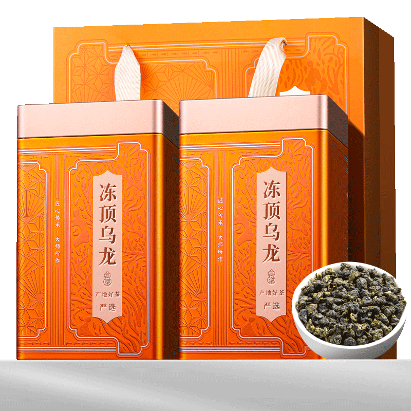 福茗源茶葉 正宗臺灣凍頂烏龍茶 特級2025新茶葉禮盒送禮500g中秋節(jié)禮品