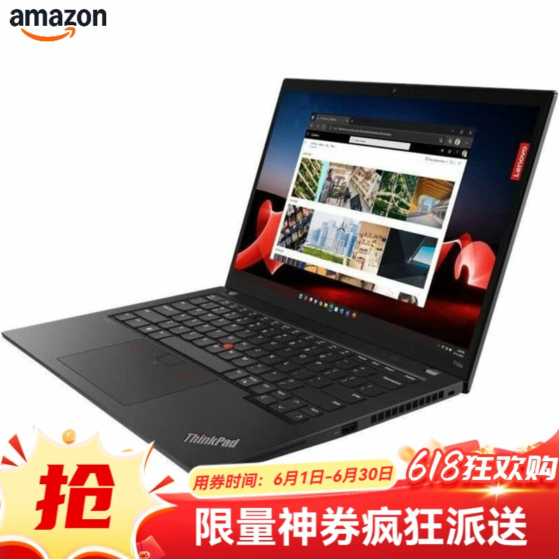 LENOVO 联想 ThinkPad T14s Gen 4 14英寸 AMD 锐龙5 16GB 抗眩光 深黑色