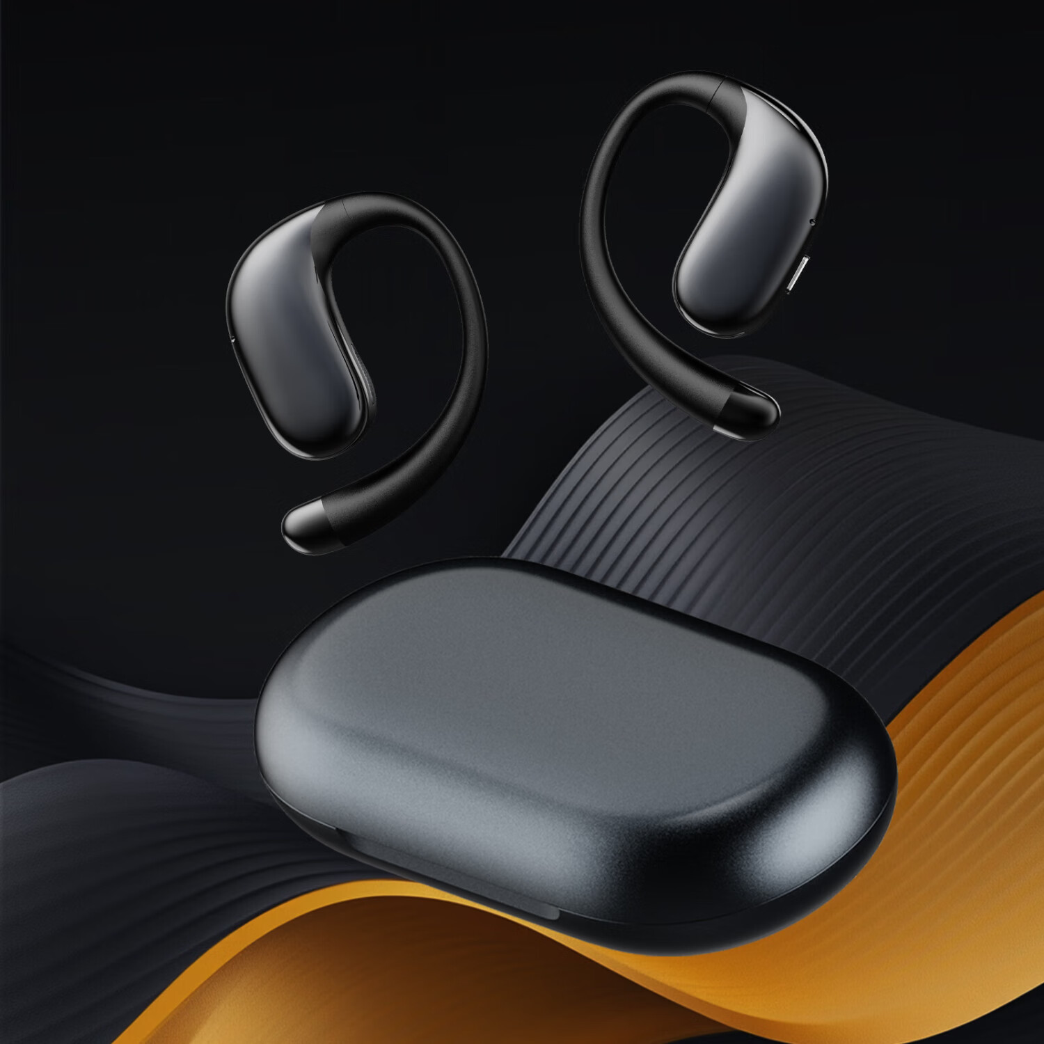 J（匠子）轻量舒适佩戴高品质耳挂式真无线蓝牙耳机支持双设备连接5.4高速蓝牙适用于苹果华为小米 TWB10 震撼音质