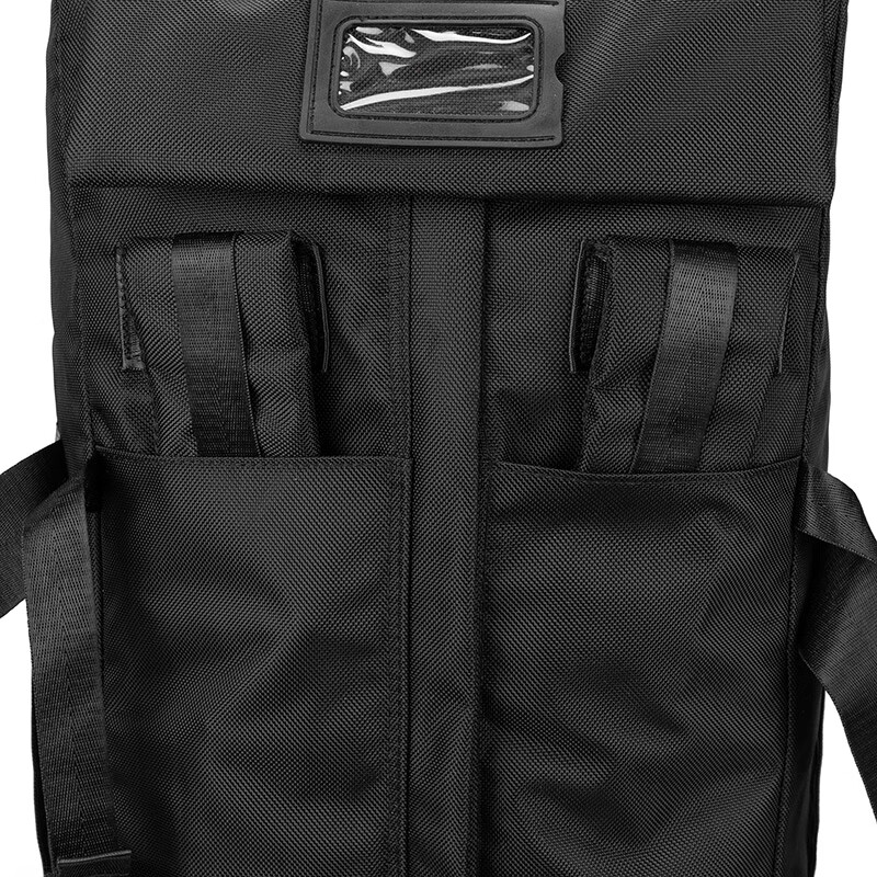 Walker Shop防水牛津布拉杆包超大容量多功能双肩包户外登山包滚轮长途旅行袋 黑色