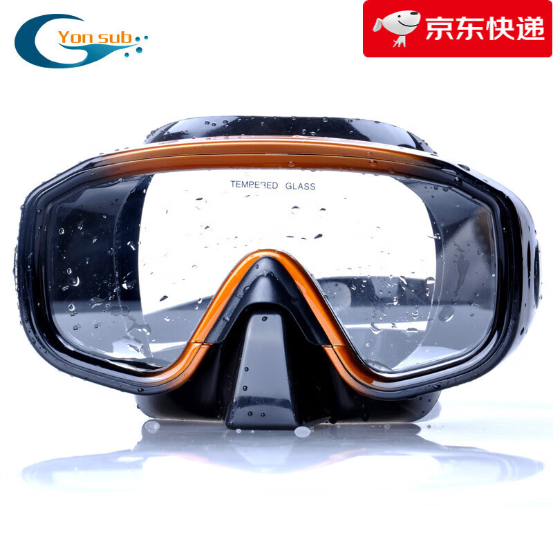 泳速（Yon sub）【新品】三寶浮潛成人潛水鏡面罩深潛面鏡全干式呼吸管潛水鏡裝備 單獨面鏡