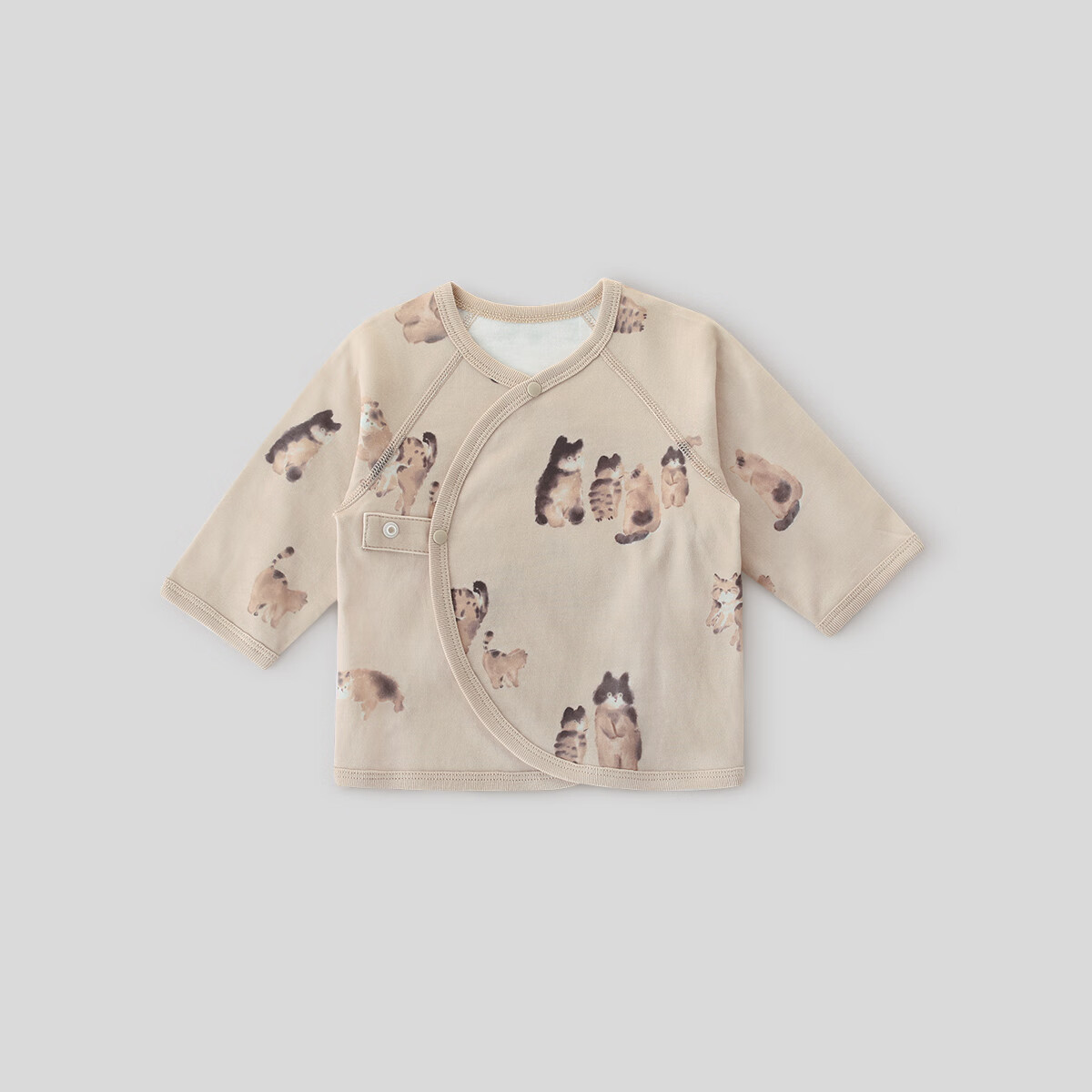 巴厘小猪新生婴儿儿衣服a类纯棉半背衣初生儿四季和尚服睡衣秋季宝宝上衣 猫猫星球 52