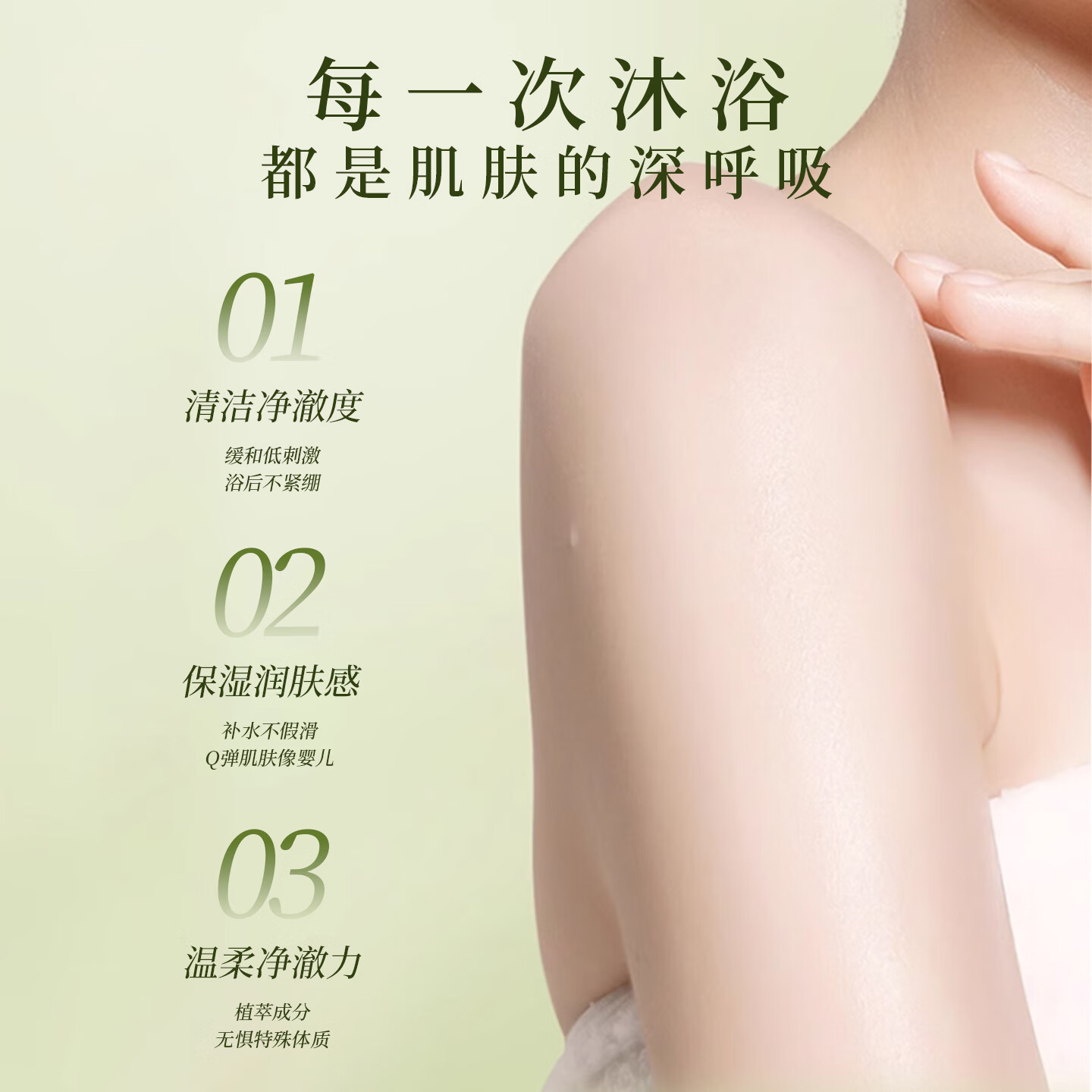 GMH薄荷绿茶沐浴露温和清洁肌肤保湿留香沐浴液男女通用 【大容量1500ml】薄荷绿茶沐浴露