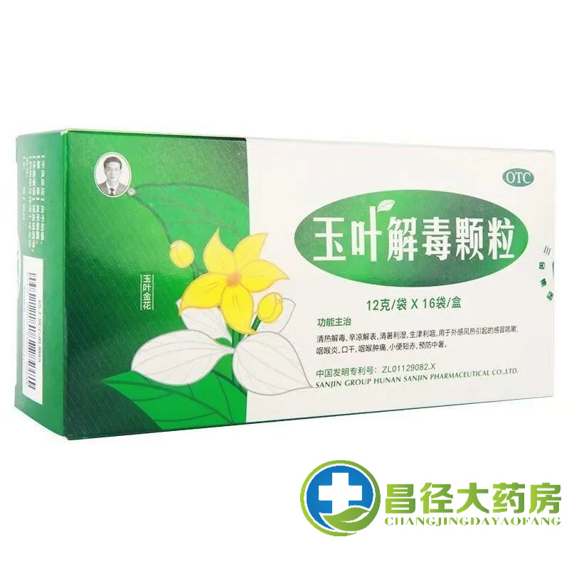三金玉叶解毒颗粒16袋 清热解毒辛凉解表清暑利湿生津利咽用于风热 一