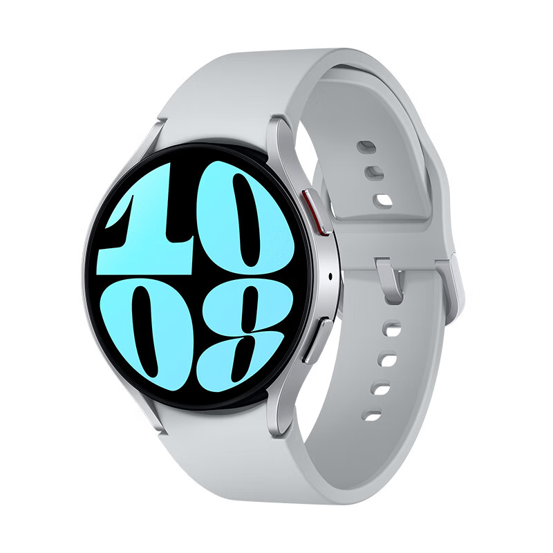 三星（SAMSUNG）Galaxy Watch6 智能运动手表 蓝牙通话 ECG心电图分析 男款女款血压监测青少年运动防水血氧 Watch6 44mm【星系银】蓝牙版