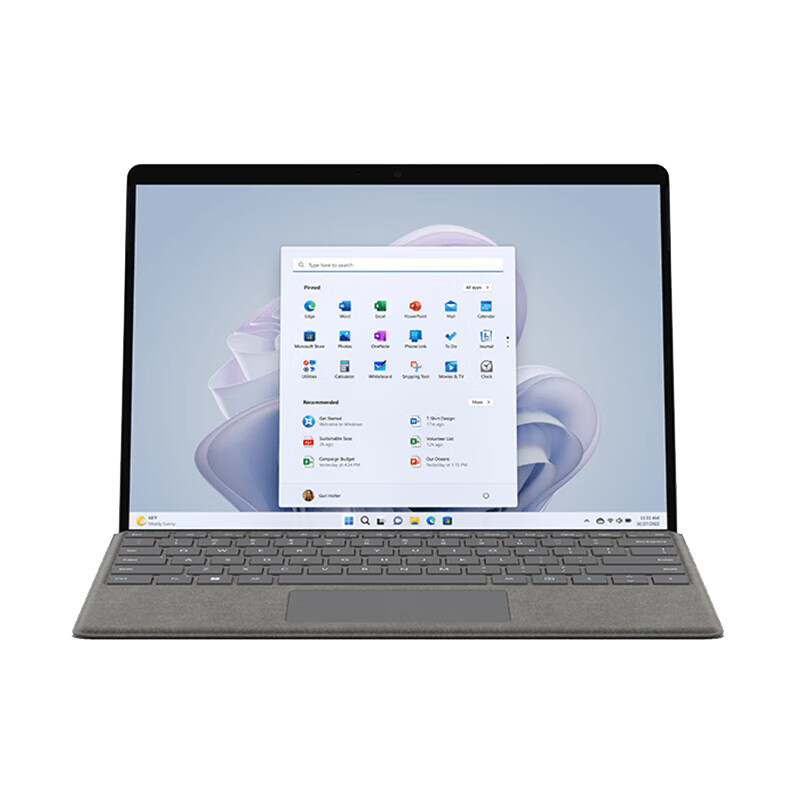 微軟（Microsoft）Surface Pro 第9代 13英寸 二合一 平板+筆記本電腦 WiFi版 銀色 i7/16GB/1TB 海外版