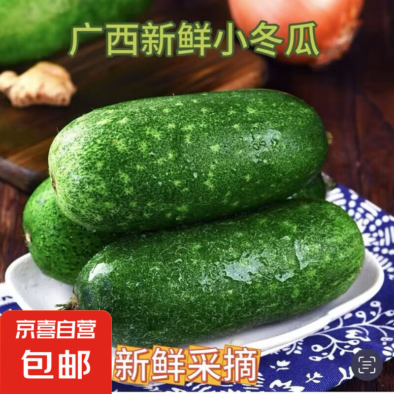 广西小香冬瓜当季新鲜蔬菜生鲜刮油减肥京东买菜 小冬瓜 2斤 带箱