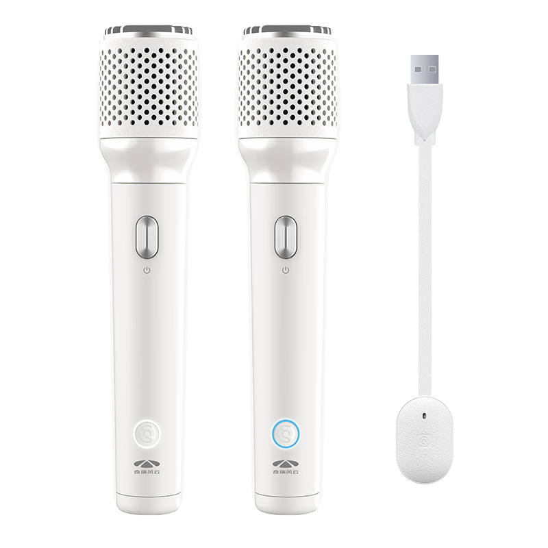 唱吧【适配奇瑞风云A9L、T11车型】车载麦克风K歌无线话筒卡拉OK唱歌神器K5白色双支