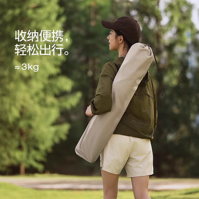 JCZS德国品牌新款户外便携式折叠椅月亮椅露营躺椅办公室午休神器钓鱼 【高背款】卡其色高月亮椅【不可调节】