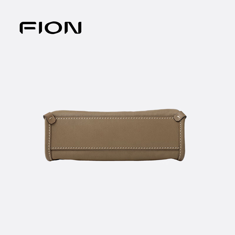 菲安妮(FION)植鞣皮牛皮包包女款2025年小众高级感托特包单肩包生日礼物 奶咖色