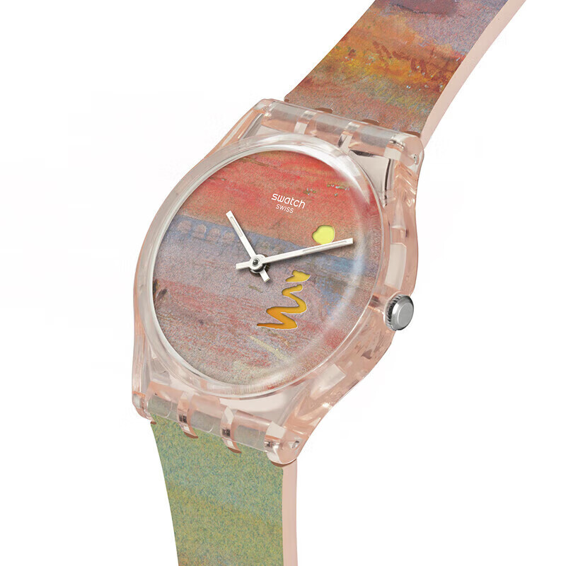 斯沃琪(Swatch)瑞士手表 猩红的夕阳 变色生日礼物男女时尚石英手表 【精美礼袋】猩红的夕阳 SO28Z700